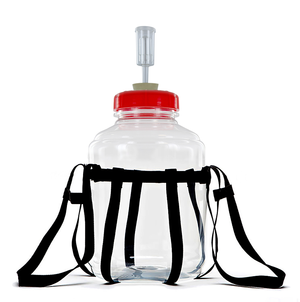 FerMonster 3 Gallon Wide Mouth Carboy, Econolock, 10 Stopper, Carboy